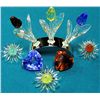 Image 1 : Swarovski Three Tulips on a Silver Stand, Three