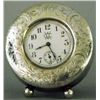Image 1 : Engraved Ansonia Sterling Silver Mounted Clock