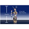 Image 1 : Signed Rare Deer Kachina; Hand Carved and Painted;