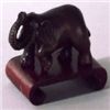 Image 1 : Exotic Wood Netsuke with Display Stand; Hand