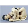Image 2 : Shunga Polychrome Ivory Scrimshawed Netsuke