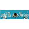 Image 1 : A Group of Five Signed Swarovski; 2" sized