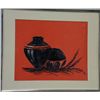 Image 1 : J. Mullenzares signed Gauache of Pottery; Framed.