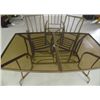 Image 1 : Patio Glass Top Table with Chairs.