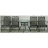 Image 1 : Set of Four Black Wrought Iron Outdoor Patio