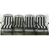 Image 1 : Set of Four Black Wrought Iron Outdoor Patio