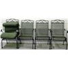 Image 1 : Set of Four Black Wrought Iron Outdoor Patio