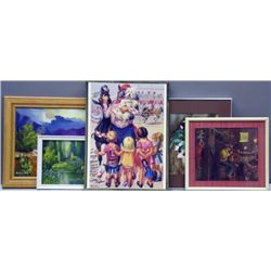 A Collection of Framed Art including a Signed