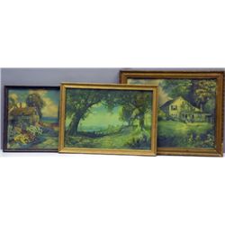 R. Arkinson Fox prints in period frames.