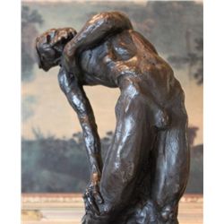 Sensual Male Nude Bronze Sculpture