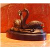 Image 2 : Beautiful Bronze Sculpture Two Swans