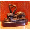 Image 4 : Beautiful Bronze Sculpture Two Swans