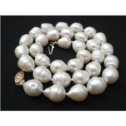 Tahitian White Baroque Pearl Necklace