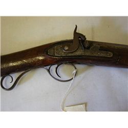 19th C Percussion Single Shot Sporting Rifle