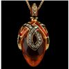 Image 1 : Crystal Loop Faberge Inspired Pendant