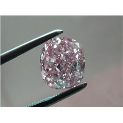 Bianco 1.5 Carat Pink Cushion Cut Diamond. Fifty y