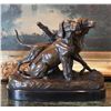 Image 2 : On the Hunt Bronze Sculpture
