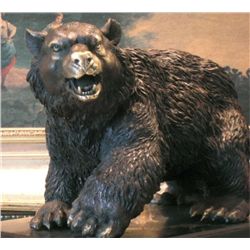 Majestic Bronze Sculpture Trophy Black Bear
