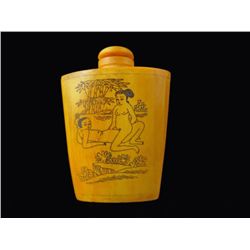 Erotic hand carved Snuff Bottle