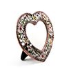 Image 2 : Floral Heart Shaped Faberge Inspired Picture Frame