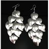 Image 1 : Delightful Silver tone Leaf Chandelier Dangle Drop