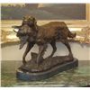 Image 1 : Excellent Bronze Sculpture Hunting Dog with Quail