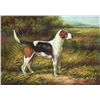 Image 1 : 5 x 7 Oil on Board ~Hunting Dog in Field~