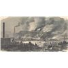 Image 1 : ORIGINAL Antique PRINT scene Burning of the Navy