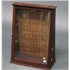 Image 1 : Stained Birch Slant-front Counter Display Cabinet