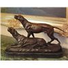 Image 1 : Regal Bronze Sculpture Hunting Dogs