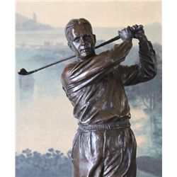 Striking Bobby Jones Golfer Bronze Sculpture