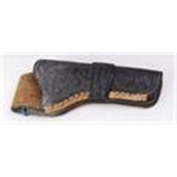 Tooled leather western holster