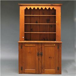 Country Pine Step-back Cupboard