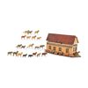 Image 1 : Painted wood Noah's Ark, 19th c., with 27 animals