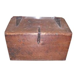 Huge WOODEN CIVIL WAR TRUNK