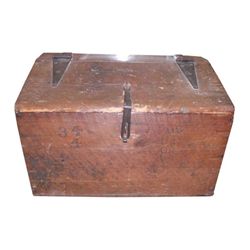 Huge WOODEN CIVIL WAR TRUNK