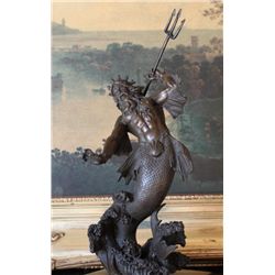 Bronze Sculpture Poseidon God of the Sea