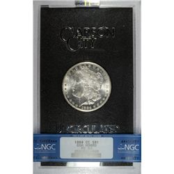 1884-CC MORGAN DOLLAR GSA, NO BOX OR COA, NGC MS63