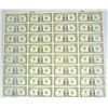 Image 1 : UNCUT SHEET OF 32 1999  $1.00  FEDERAL RESERVE NOTES