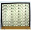 Image 1 : UNCUT SHEET OF 32 1976 $2.00 NOTES ( BICENTENNIAL ) IN BLACK TREASURY PACKAGE