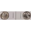 Image 1 : 1942 MS64 & 1942-D MS64 MERCURY DIMES