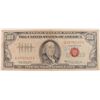 1966 RED SEAL  $100.00 U.S. NOTE, CIRCULATED WITH SOME WRITING ABOVE SEAL