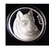 "WOLF" ON A BEAUTIFUL HIGH QUALITY ONE OUNCE .999 SILVER ART ROUND