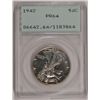 1942 WALKING LIBERTY HALF DOLLAR PCGS PROOF 64 RATTLER HOLDER