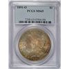 1891 O MORGAN DOLLAR PCGS MS 65 GEM! SUPERB RAINBOW COLORS!!