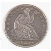 1873-CC SEATED LIBERTY HALF DOLLAR VF MINOR RIM BUMPS