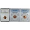 2 1973-D LINCOLN CENTS PCGS MS-66 RED, & 1964 NGC PF-67 RED