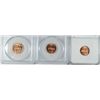 Image 2 : 2 1973-D LINCOLN CENTS PCGS MS-66 RED, & 1964 NGC PF-67 RED