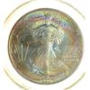 1990 AMERICAN SILVER EAGLE STRONG COLORS