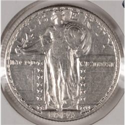 1924-S STANDING LIBERTY QUARTER AU 58